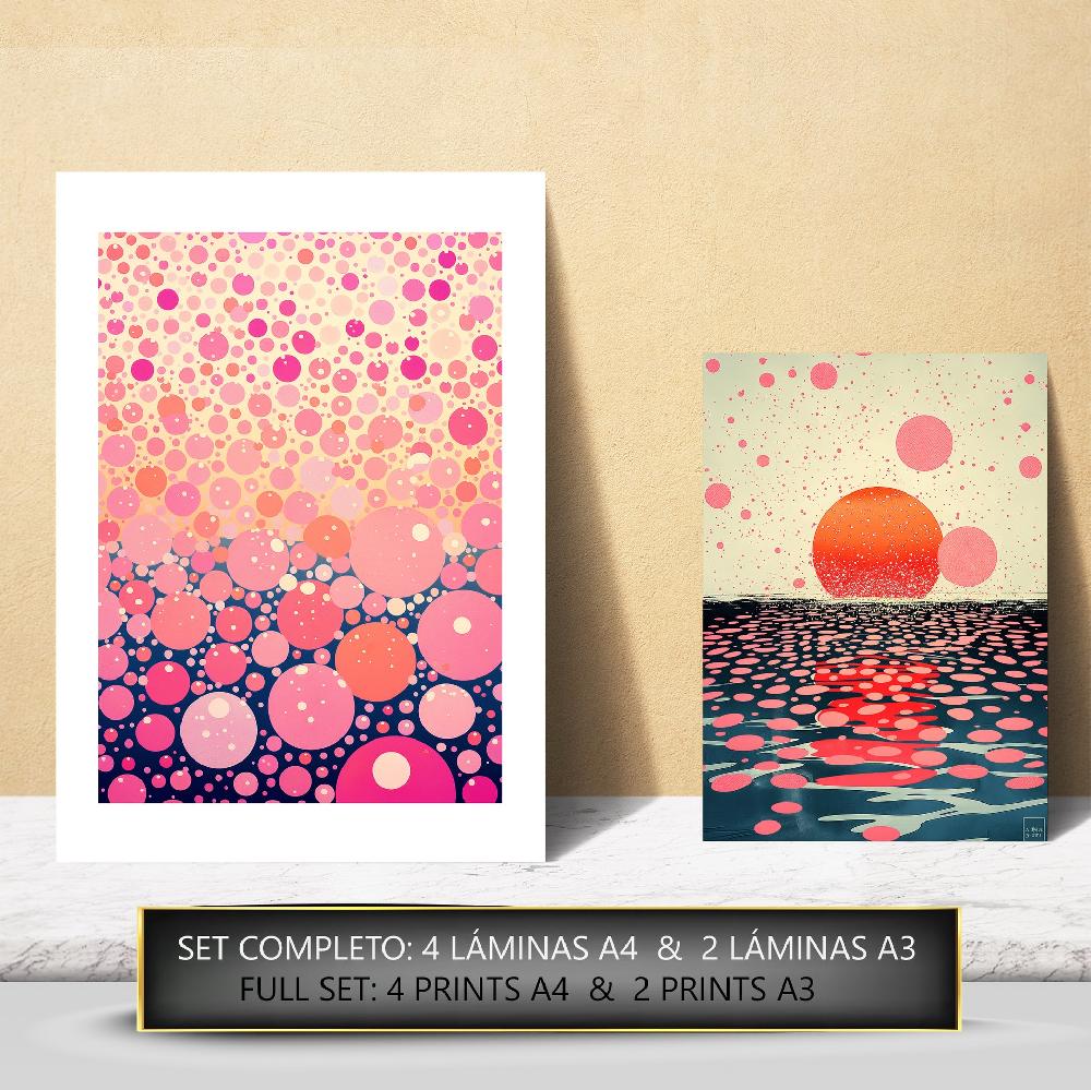 nacnic Yayoi Kusama wave and ramen japanise Outlet online