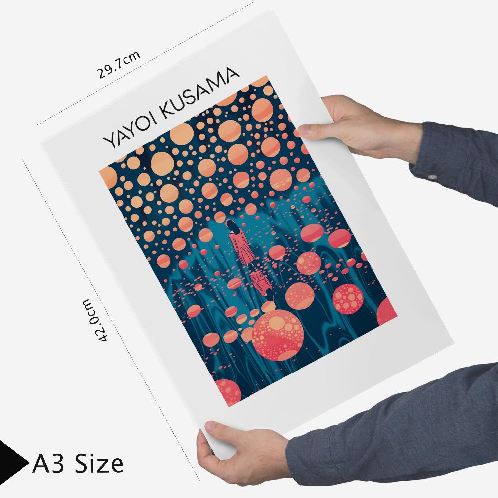 nacnic Póster Yayoi Kusama Atardecer Acuático Multicolor En oferta