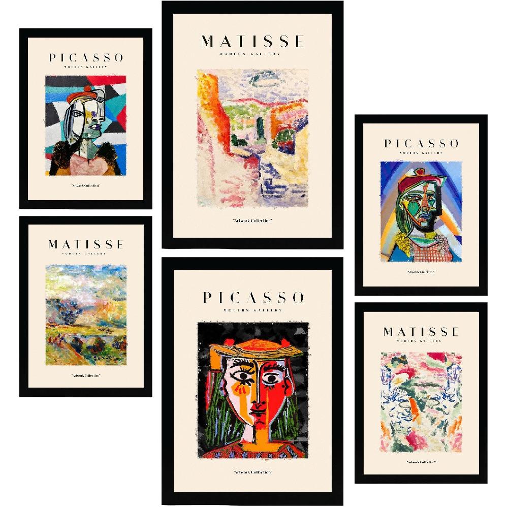 nacnic Láminas Picasso y Matisse. Arte Fauvismo y Surrealismo. Siglo Pasado Los más vendidos