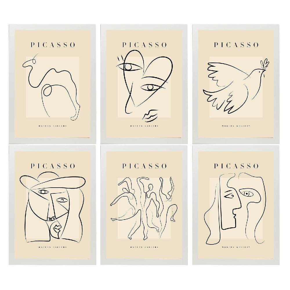 nacnic Set de 6 Láminas Decorativas Picasso Modelo Paz de Nacnic Ventas relámpago