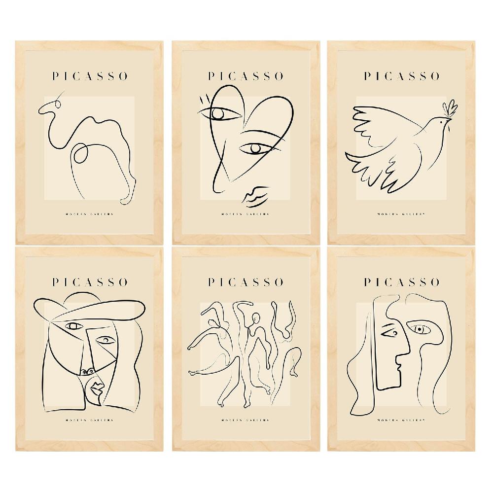 nacnic Set de 6 Láminas Decorativas Picasso Modelo Paz de Nacnic Ventas relámpago