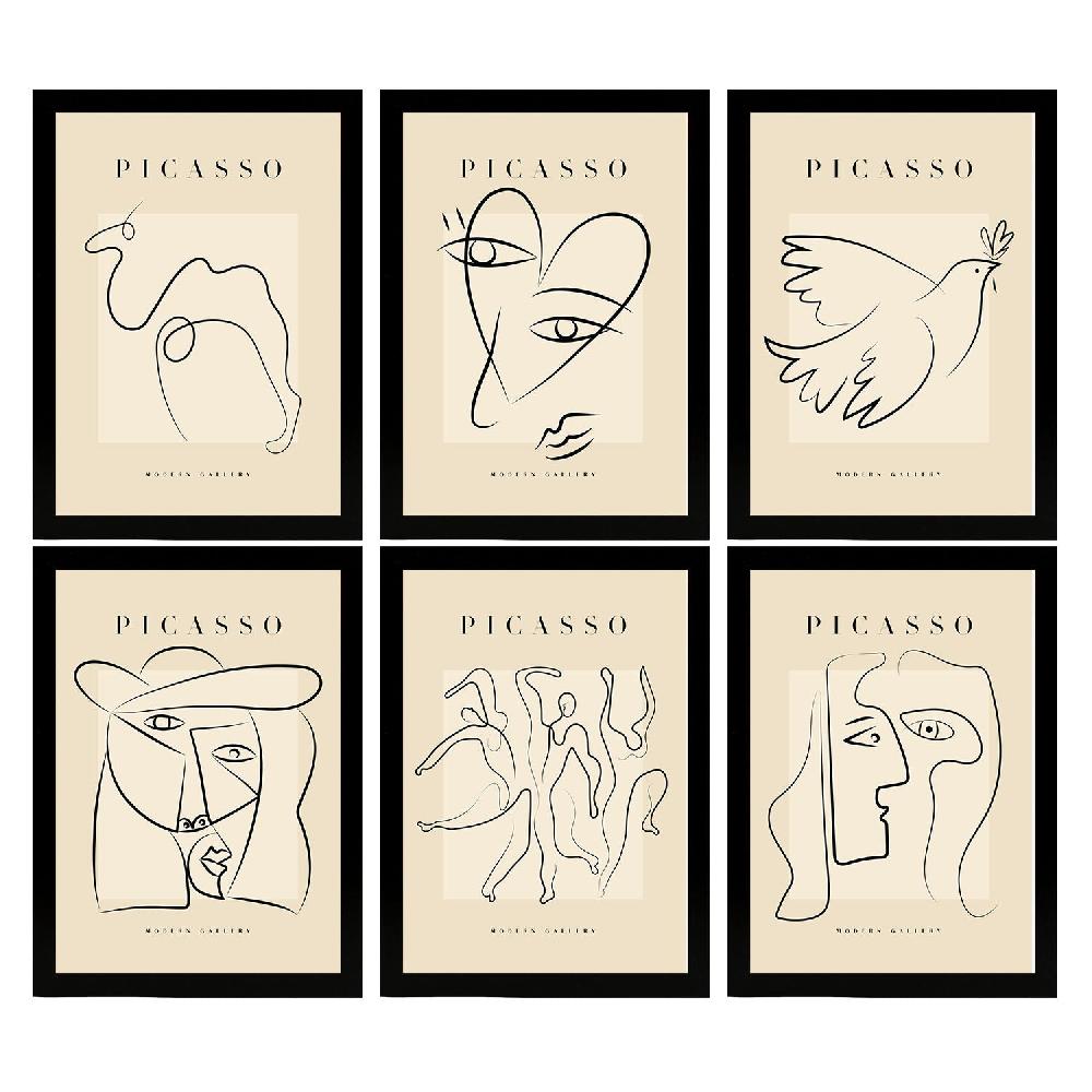 nacnic Set de 6 Láminas Decorativas Picasso Modelo Paz de Nacnic Ventas relámpago