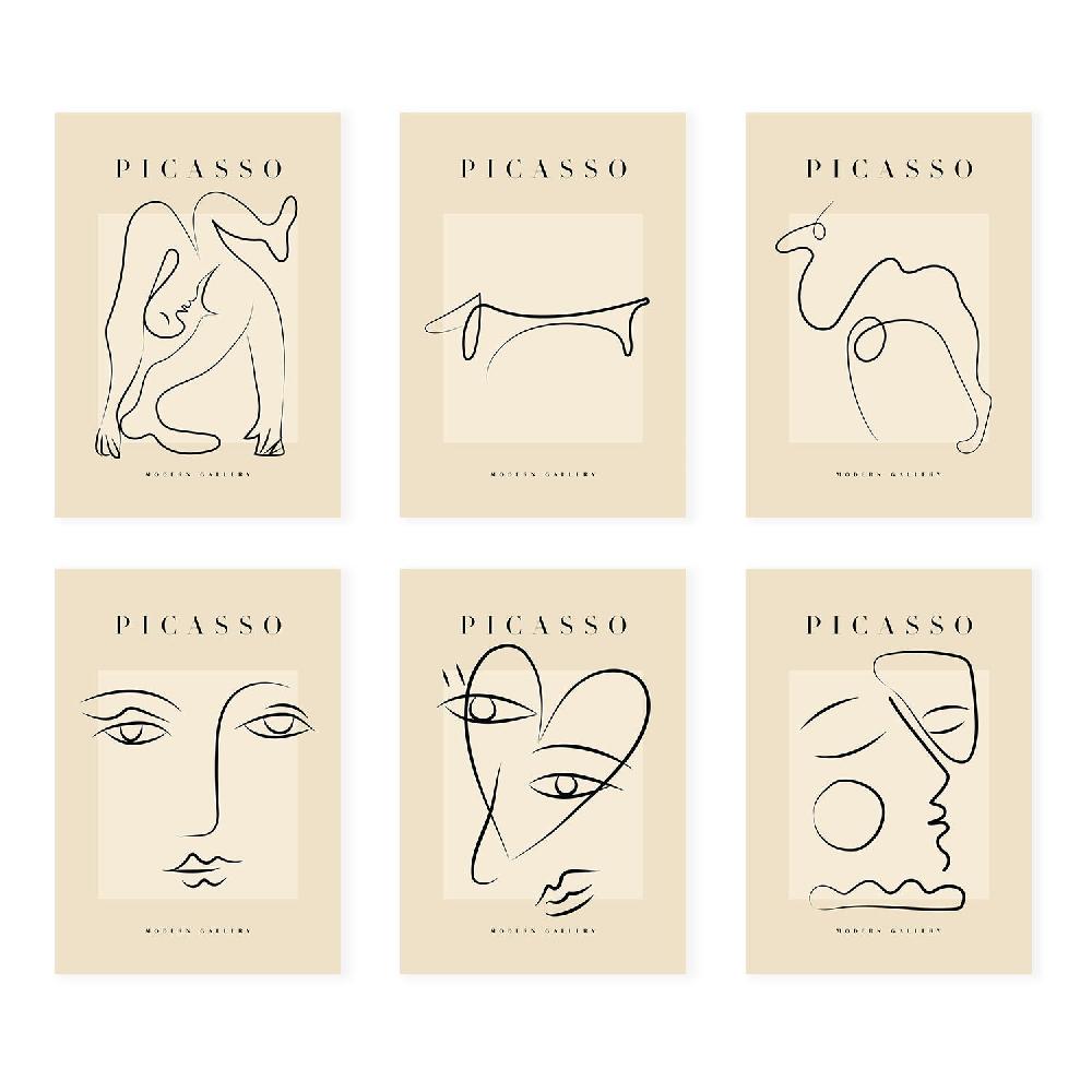 nacnic Nacnic Set de 6 Láminas Decorativas Picasso Modelo Amor Descuento