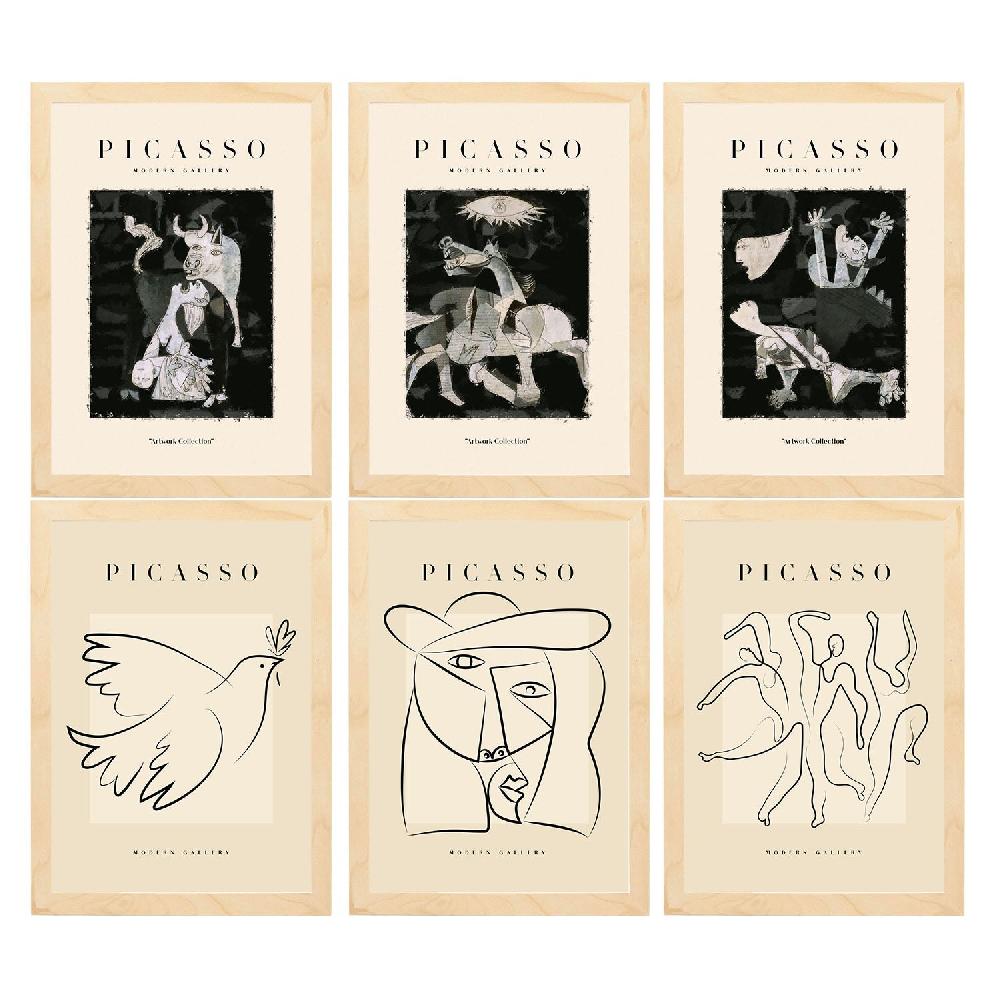 nacnic Láminas Decorativas de Picasso Nacnic en Blanco y Negro Tienda