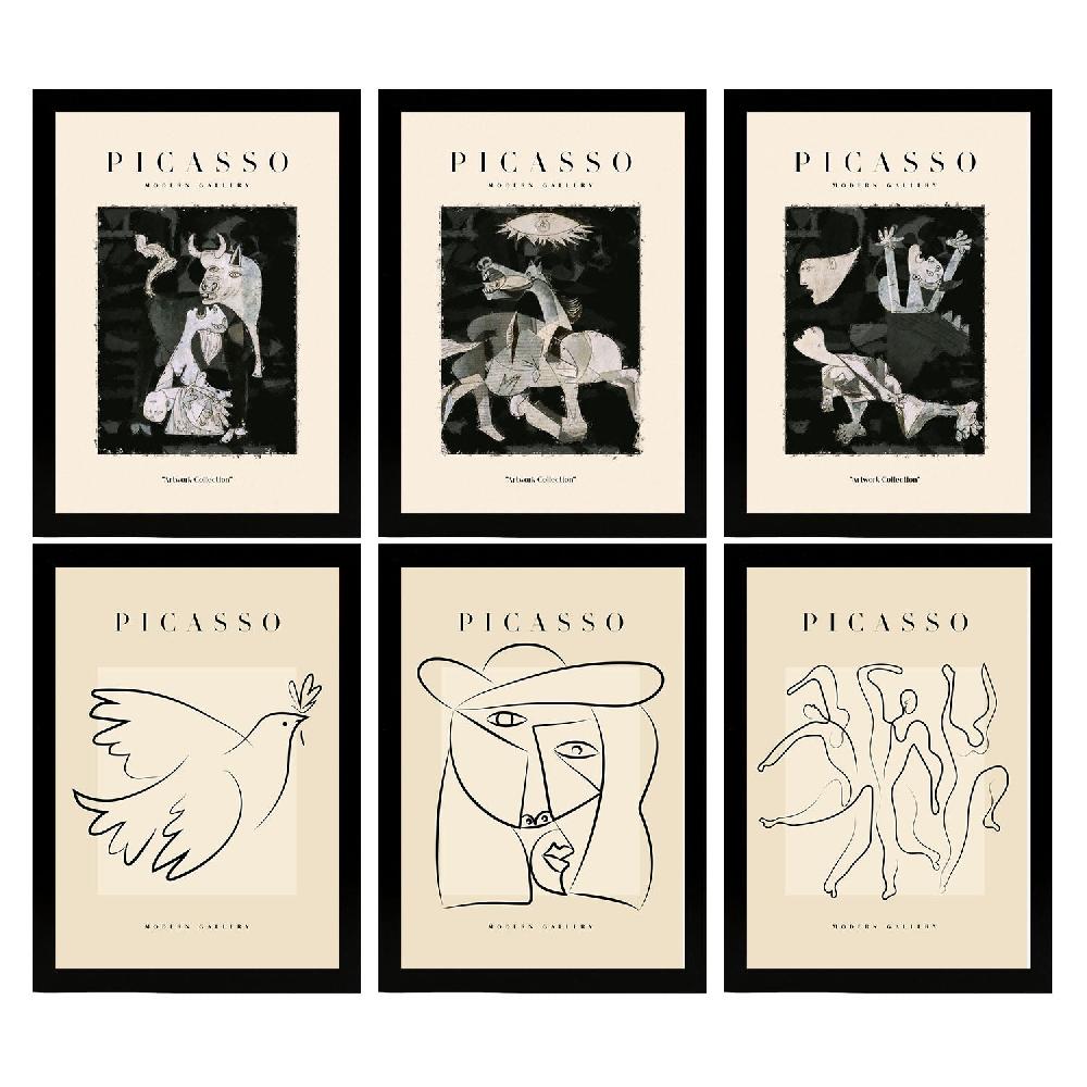 nacnic Láminas Decorativas de Picasso Nacnic en Blanco y Negro Tienda