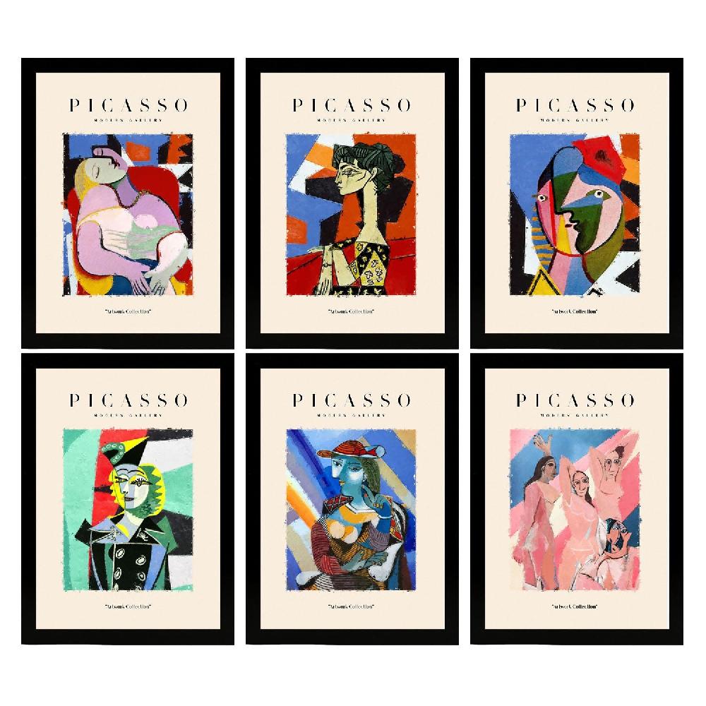 nacnic Nacnic Set de 6 Láminas Artísticas de Picasso Modelo Cuerpos Estilo Galería de Arte Moderno Mejor oferta