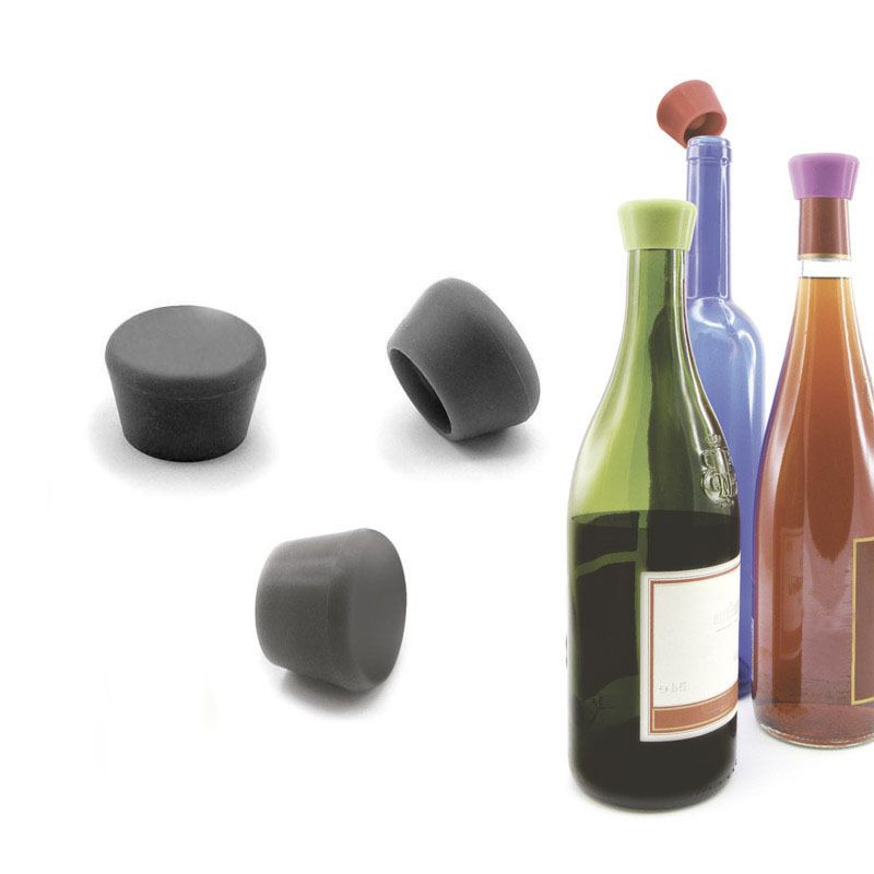 pulltex Tapón de vino en silicona negro Descuento por venta flash