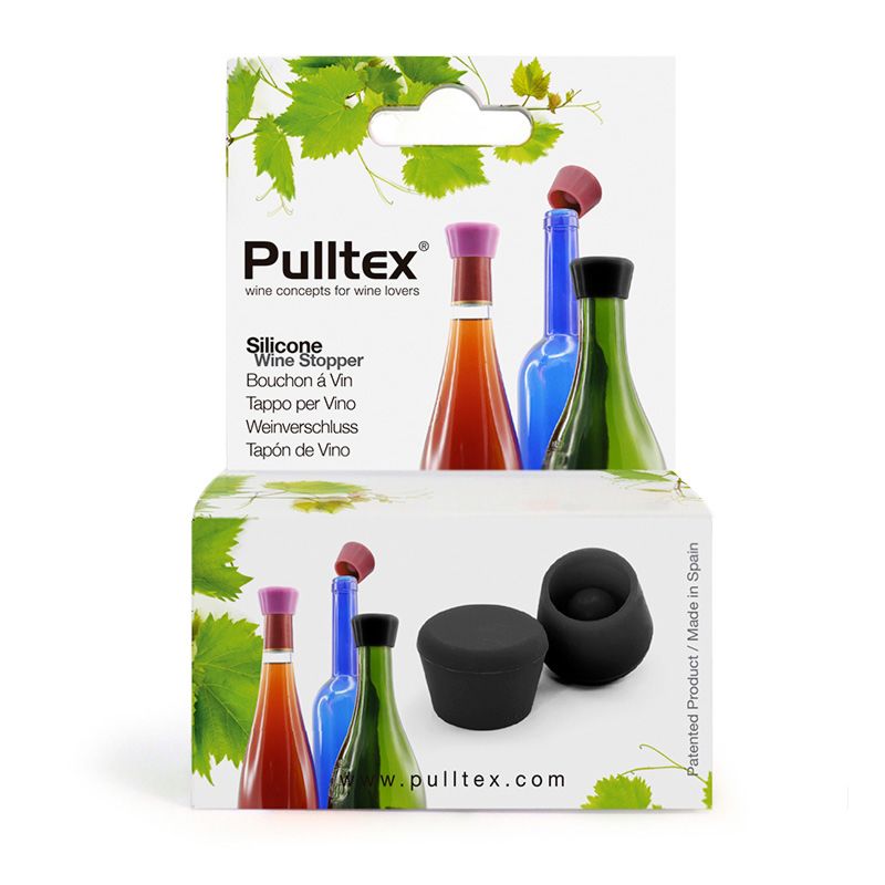 pulltex Tapón de vino en silicona negro Descuento por venta flash