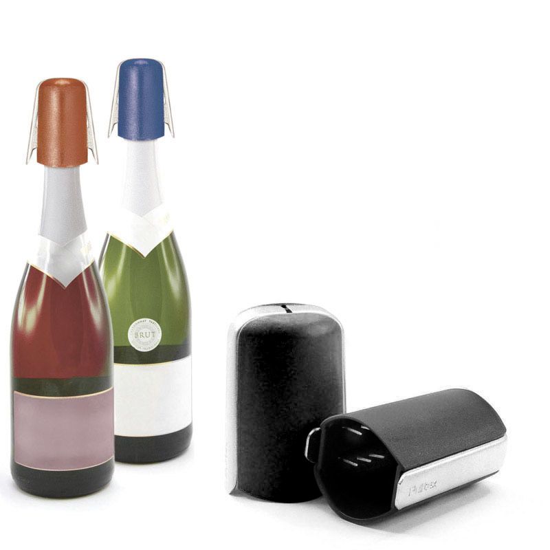 pulltex Abridor y Tapón de Cava Negro Grandes ahorros