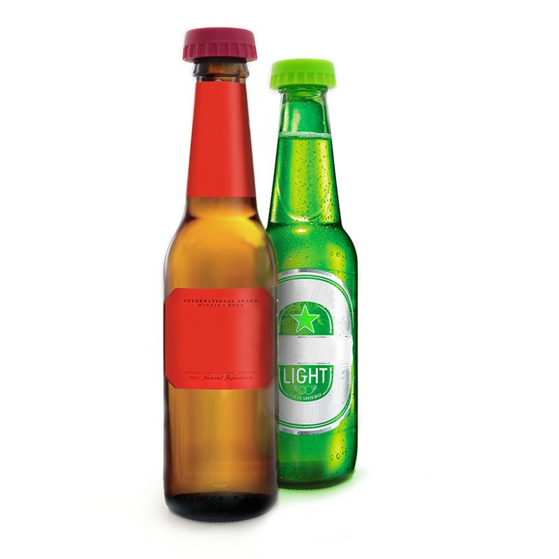 pulltex 2 Tapones de Cerveza en Silicona (Negro/violeta) Rebajas