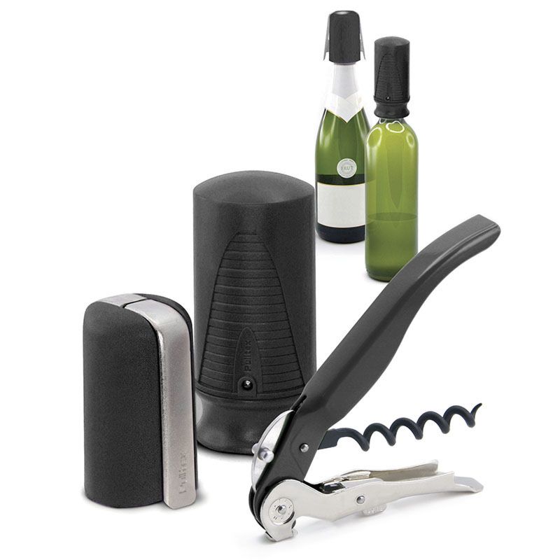 pulltex Set de vino y cava | Negro Outlet online