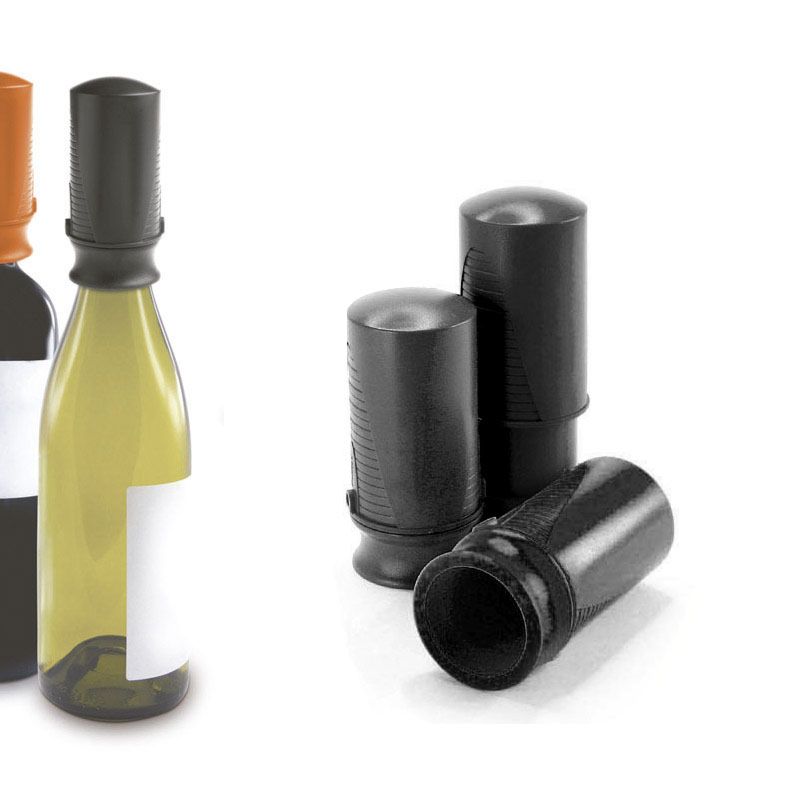 pulltex Tapón-Bomba de vacío vino Negra Ofertas de temporada