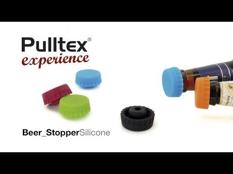 pulltex 2 Beer Stoppers in Silicone (Black/Blue) Superdescuento