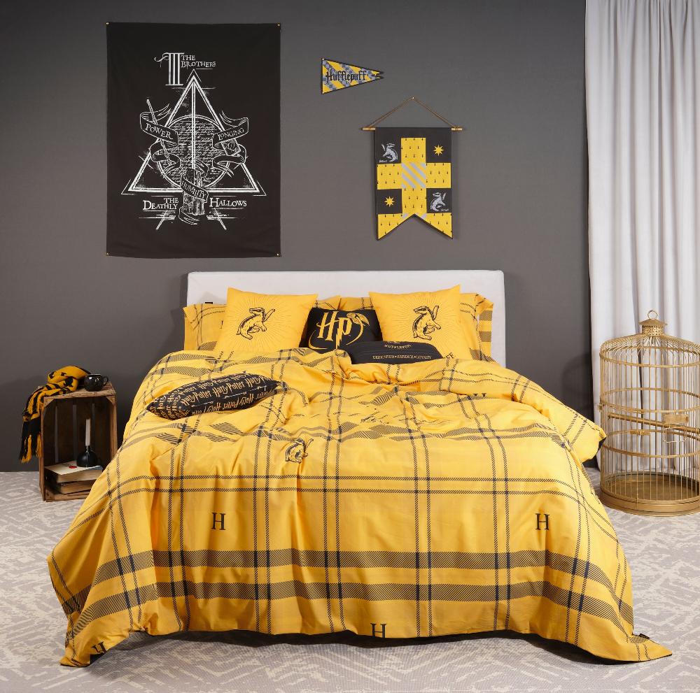 ripshop Funda nórdica 100% algodón Hufflepuff Cuadro – Ripshop