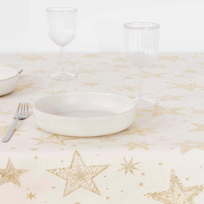 ripshop Mantel tacto tela jacquard 31114A Natural Oro Lurex – Ripshop Rebajas de fábrica