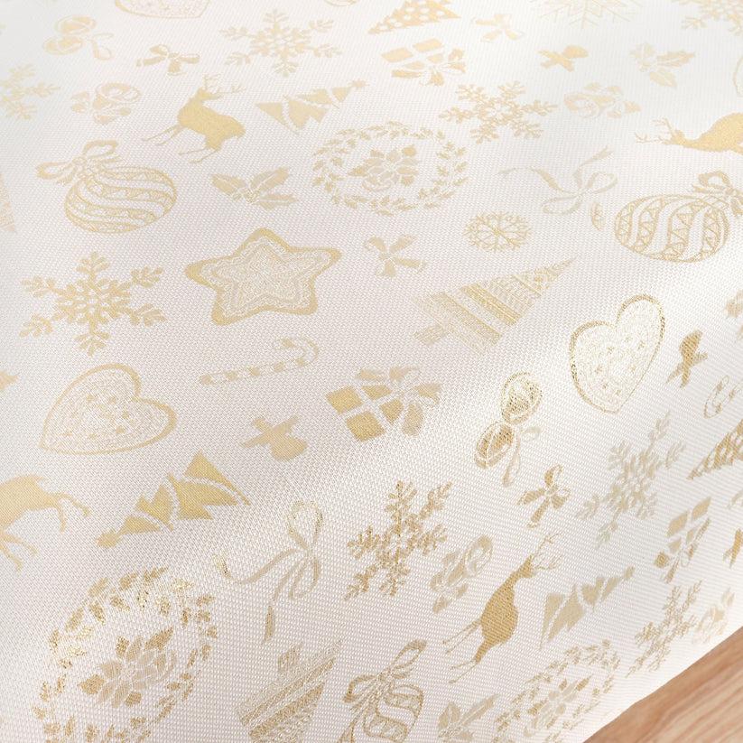 ripshop Mantel tacto tela jacquard R22119 Natural Oro Lurex – Ripshop Promoción trimestral