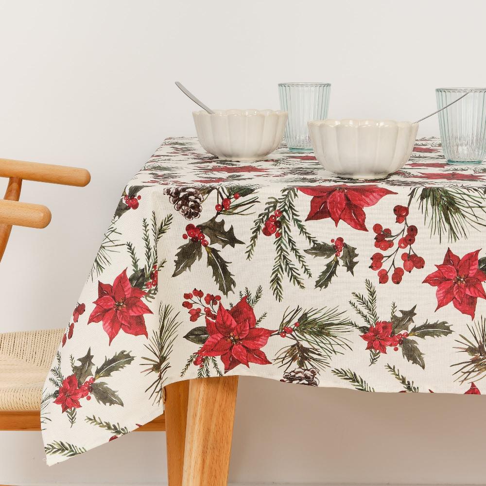 ripshop Mantel antimanchas Christmas Flowers 1 – Ripshop