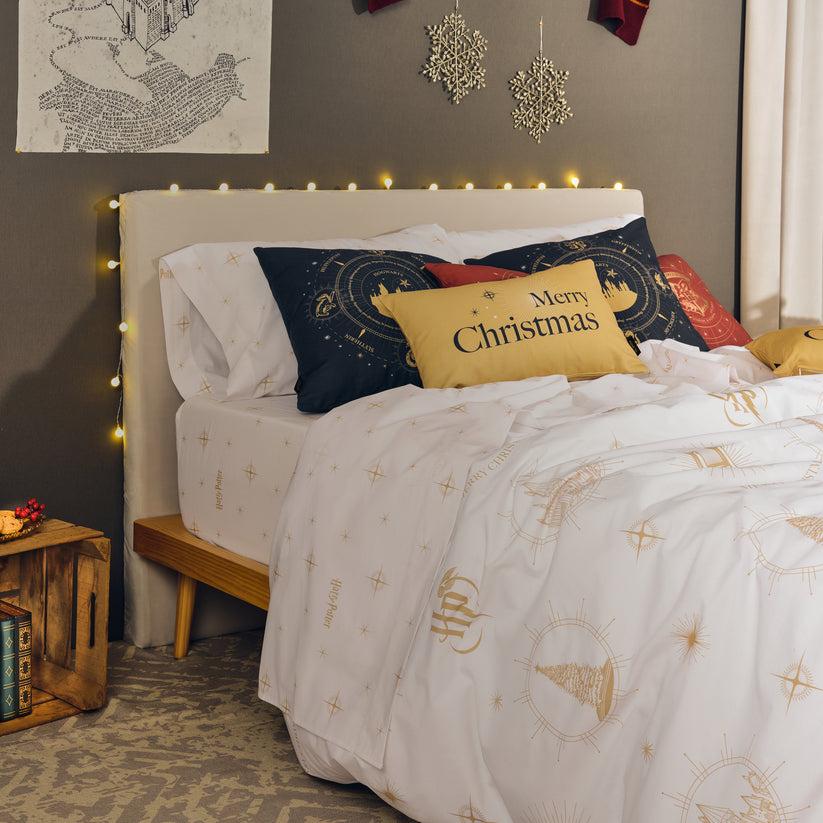 ripshop Funda nórdica 100% algodón Hogwarts Gold Christmas – Ripshop Oferta especial