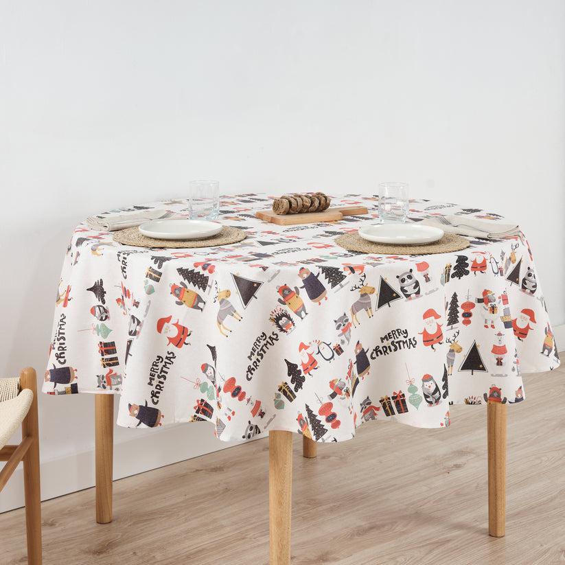 ripshop Mantel redondo antimanchas Noel 5 – Ripshop Tienda de fábrica