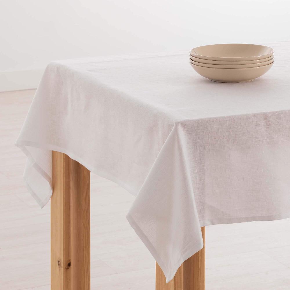 ripshop Mantel hidrofugo Lino 100% Blanco – Ripshop