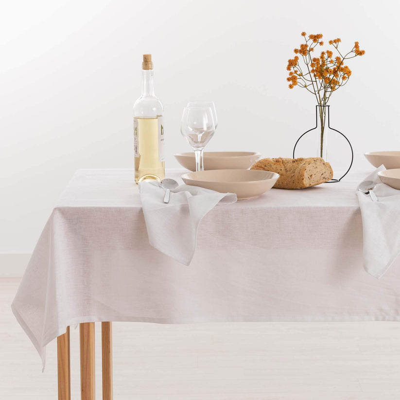 ripshop Mantel hidrofugo Lino 100% Blanco – Ripshop Ofertas especiales