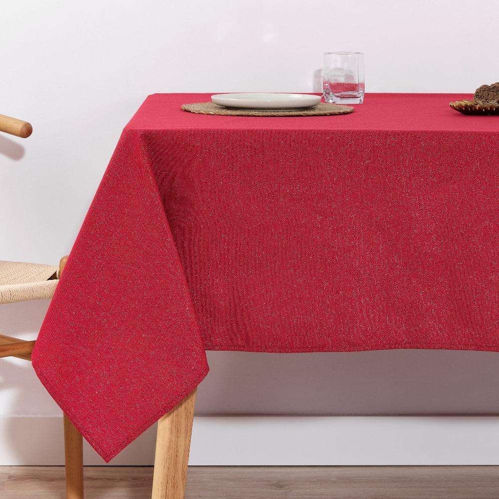 ripshop Mantel tacto tela jacquard Christmas Candela Rojo Lurex – Ripshop