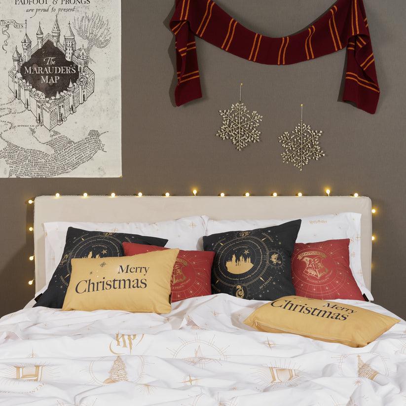 ripshop Funda de cojín 100% algodón 50x50cm Christmas Gold A – Ripshop Rebajas de fábrica