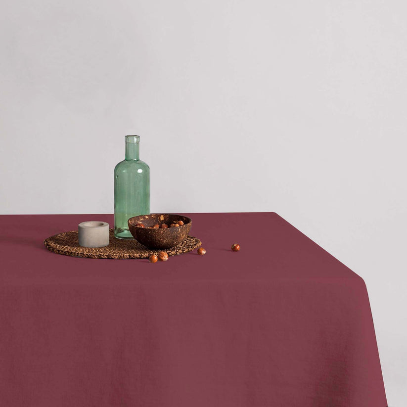 ripshop Mantel hidrofugo Lino 100% Burdeos – Ripshop Solo hoy