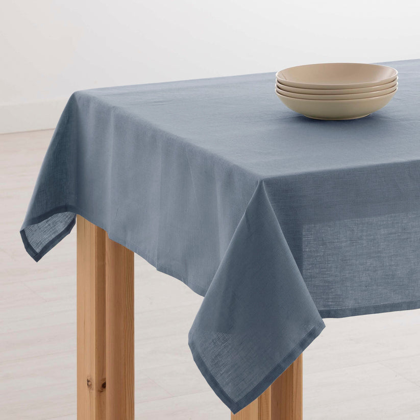 ripshop Mantel hidrofugo Lino 100% Denim Blue – Ripshop Oferta especial de fábrica