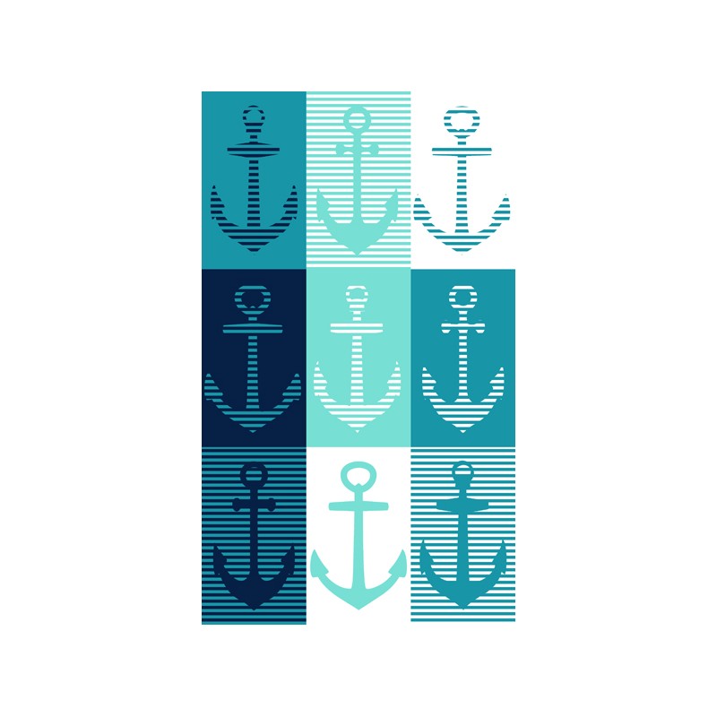 secaneta TOALLA 100X170 JACQUARD TERC.WIND SAIL TURQUESA