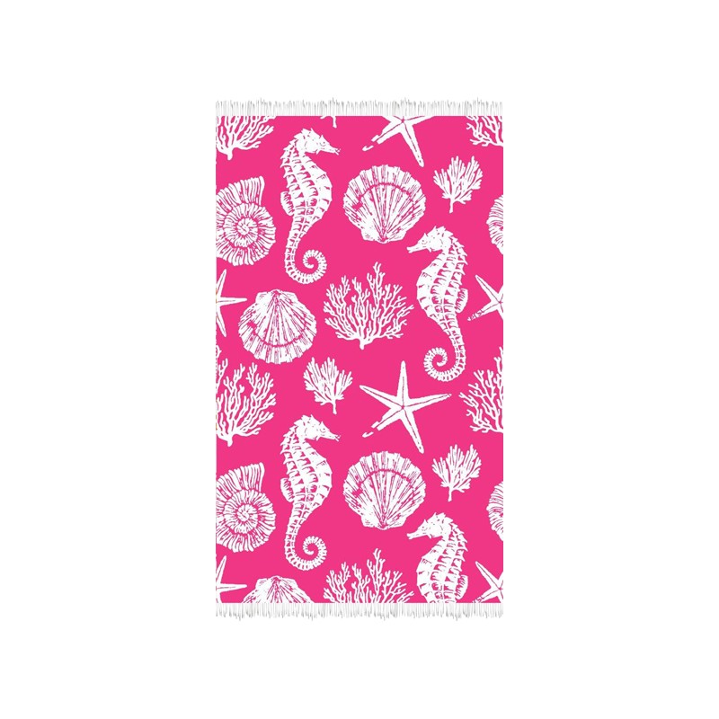 secaneta TOALLA 100X170 JACQUARD TERC.HEELA FUCSIA