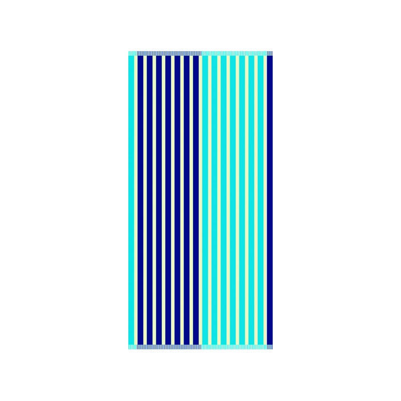 secaneta TOALLA 80X160 RAYAS TERCIOPELO OLIMPIA TURQUESA