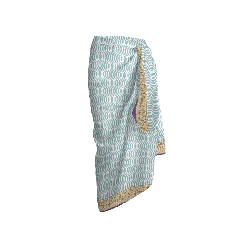 secaneta PAREO VOILE 100X180 100% ALG.ESTAMPADO ORISSA AMATISTA