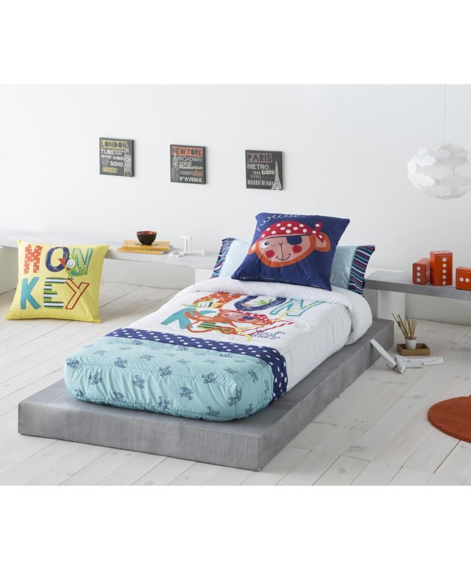 tejidos jvr EDREDON AJUSTABLE MODELO MONKEY En oferta
