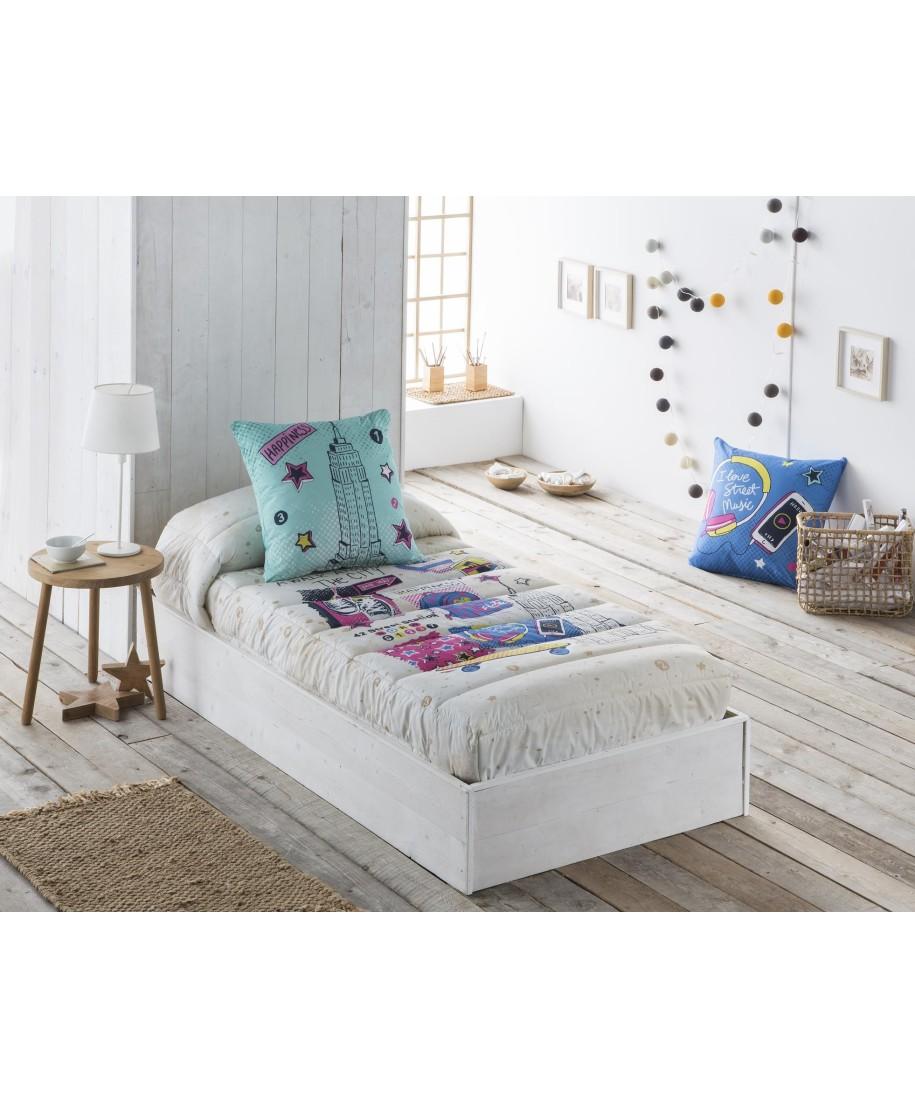 tejidos jvr EDREDON AJUSTABLE MODELO CITY Ventas relámpago