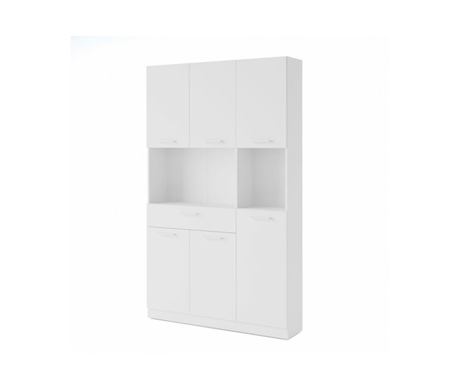 ﻿Conforama Buffet de cocina 6P CONFO BASIC blanco