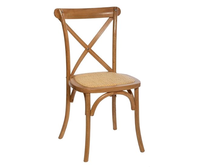 Conforama Silla de cocina fija BISTROT color natural Oferta exclusiva