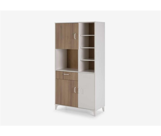 Conforama Buffet de cocina FRESH II. 3 Puertas. DMF. Roble/blanco Última moda
