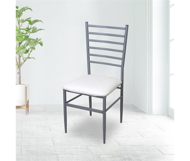 Conforama Silla de cocina ALKOR ICE II fija color blanco Descuento por venta flash