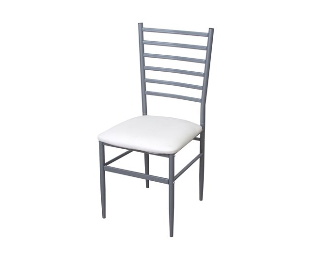 Conforama Silla de cocina ALKOR ICE II fija color blanco Descuento por venta flash