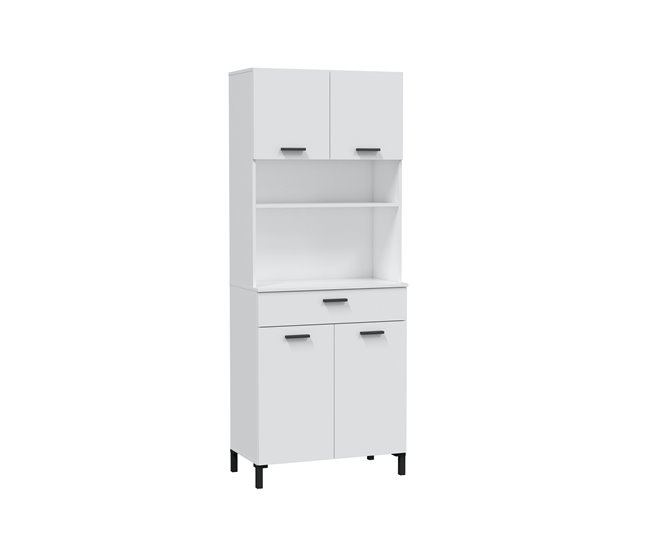 Conforama Buffet de cocina 4P CONFO BASIC blanco Grandes ahorros