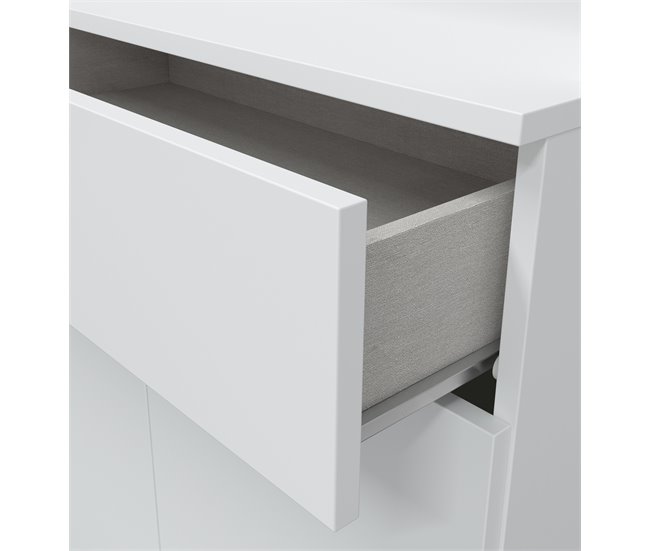 Conforama Buffet de cocina 4P CONFO BASIC blanco Grandes ahorros