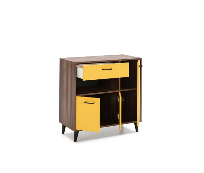Conforama Mueble microondas JASMINE mónaco/mostaza Outlet