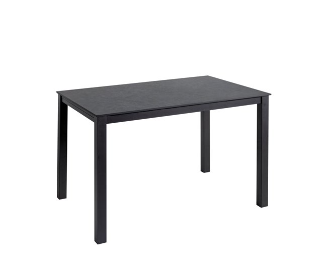 Conforama Mesa de cocina ALICE II fija cerámica 100x60cm antracita Venta caliente