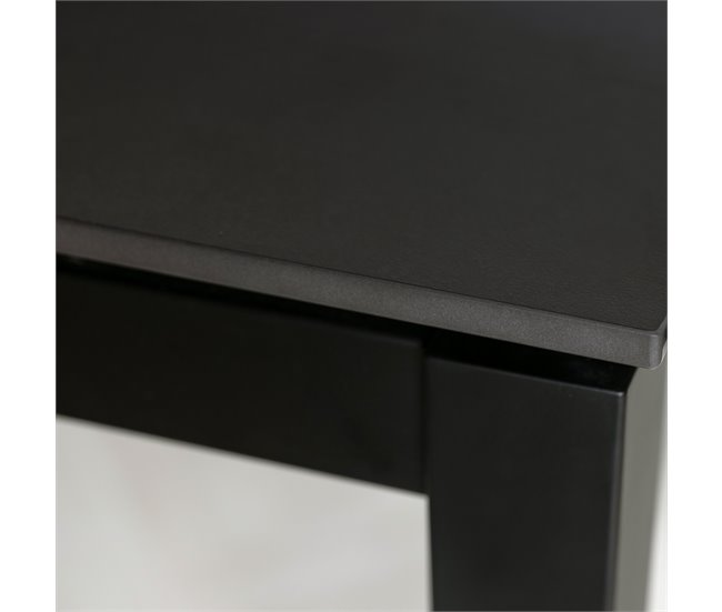 Conforama Mesa de cocina ALICE II fija cerámica 100x60cm antracita Venta caliente