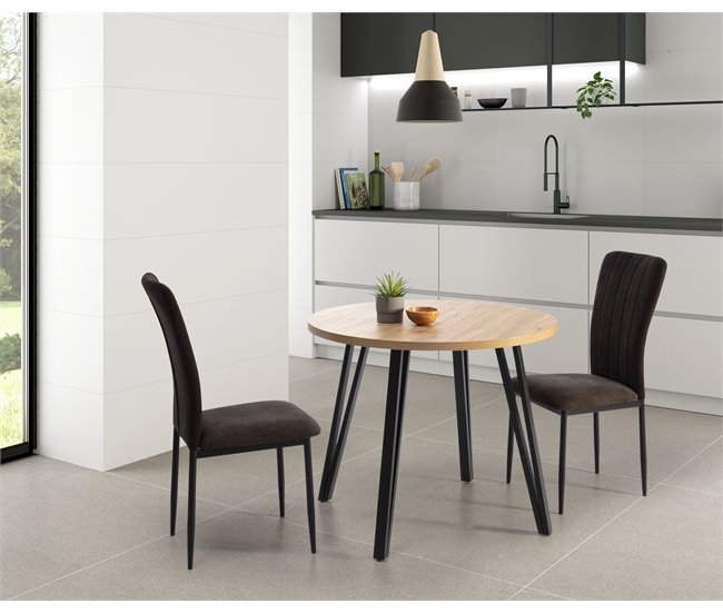 Conforama Mesa de cocina fija XANA II 90cm En oferta
