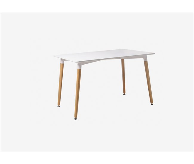 Conforama Mesa de cocina PARIS fija 120x80cm blanca Gran oferta