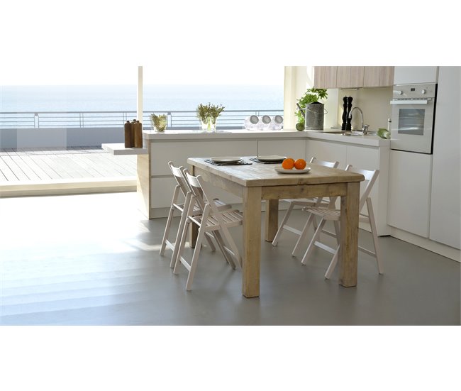 Conforama Silla plegable LIBRO lacada en blanco Rebajas baratas