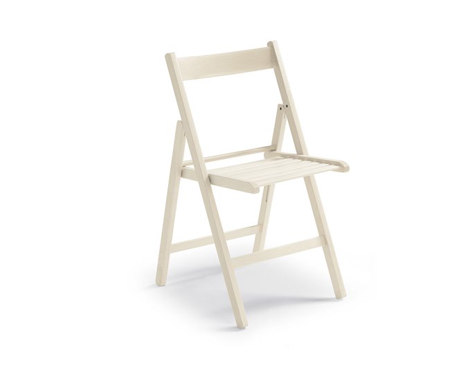 Conforama Silla plegable LIBRO lacada en blanco Rebajas baratas