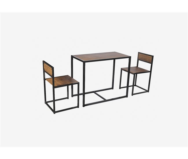 Conforama Conjunto DUO I mesa fija y 2 sillas de cocina Tienda